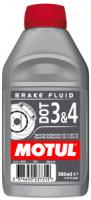 Тормозная жидкость MOTUL DOT 3 & 4 Brake Fluid DOT 3&4 0.5 л