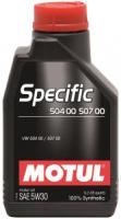 Моторное масло MOTUL SPECIFIС 504 00 / 507 00 0W-30 C3, 1л